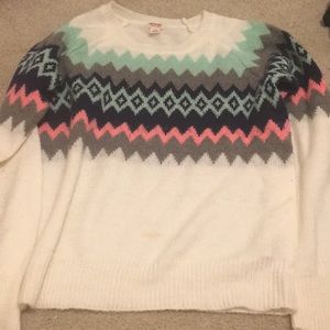 Colorful winter sweater